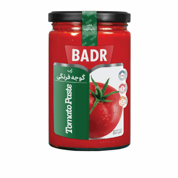 رب گوجه فرنگی شیشه بدر - ۶۵۰ گرمی